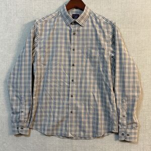 UNTUCKit Benziger WF Regular Fit Wrinkle Free Gray Blue Long Sleeve Shirt Size L